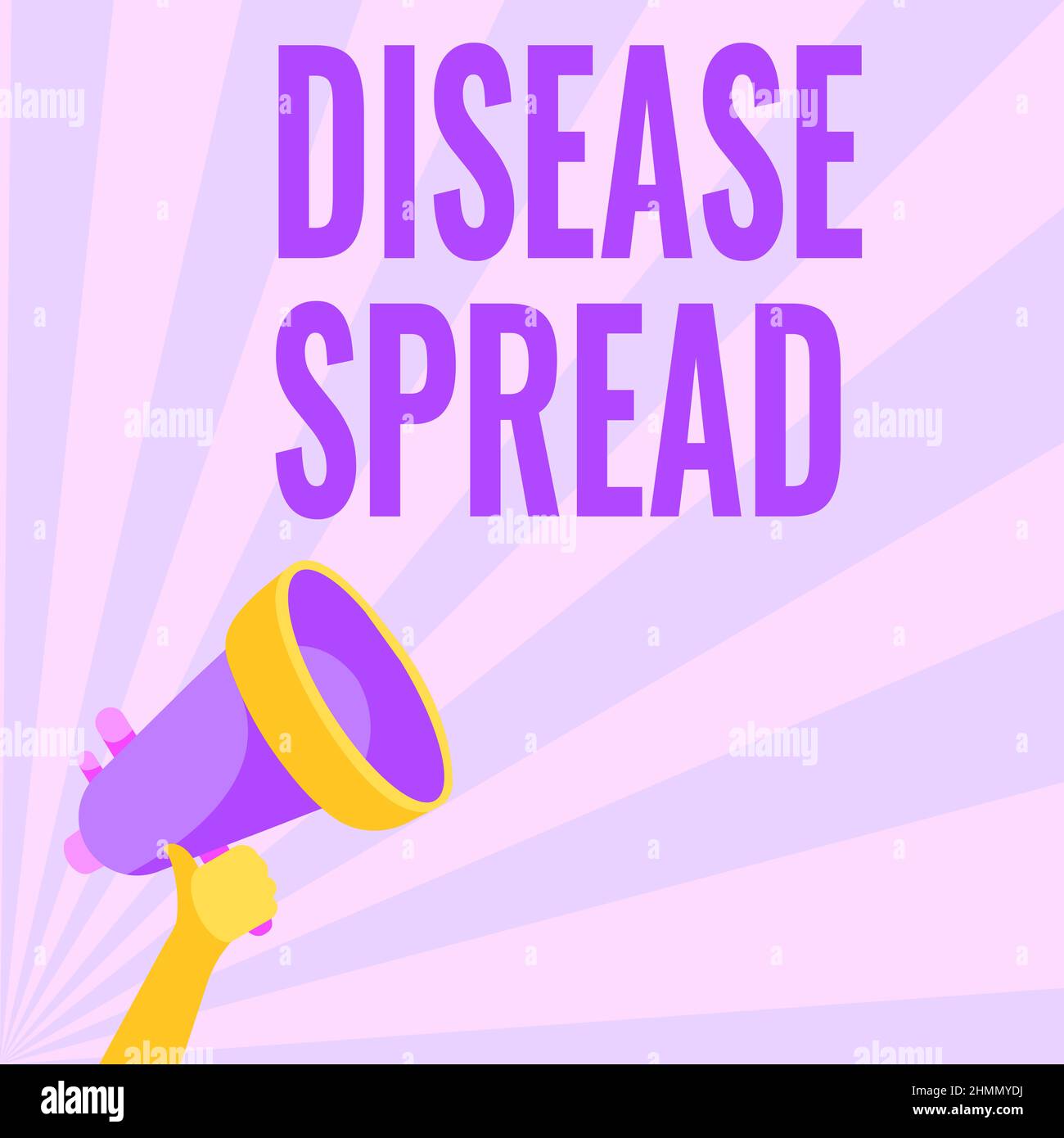 Text sign showing Disease Spread. Conceptual photo Direct transfer of a ...