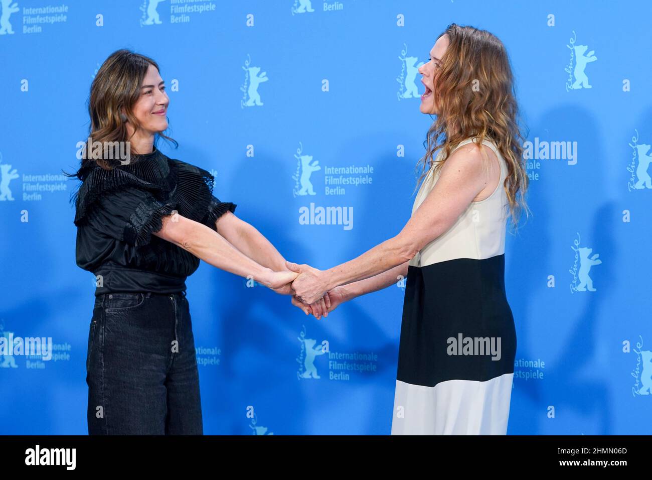 Berlin, Germany. 11th Feb, 2022. Director Natalia Lopez Gallardo (l ...