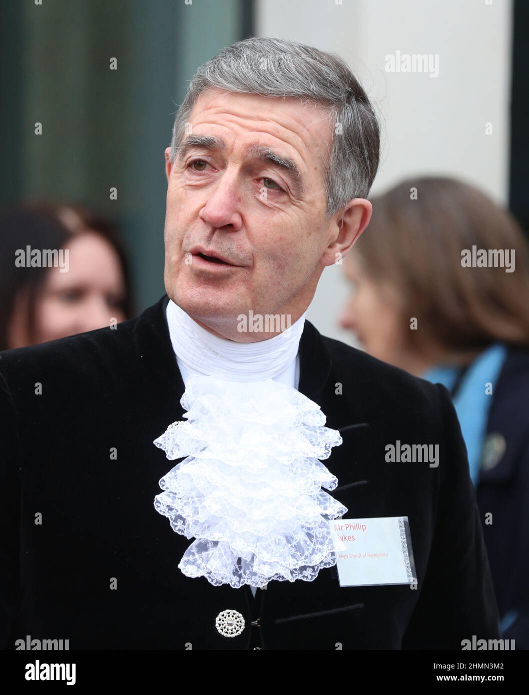 Phillip Sykes, The High Sheriff of Winchester, pictured in his formal gown. Stock Photo
