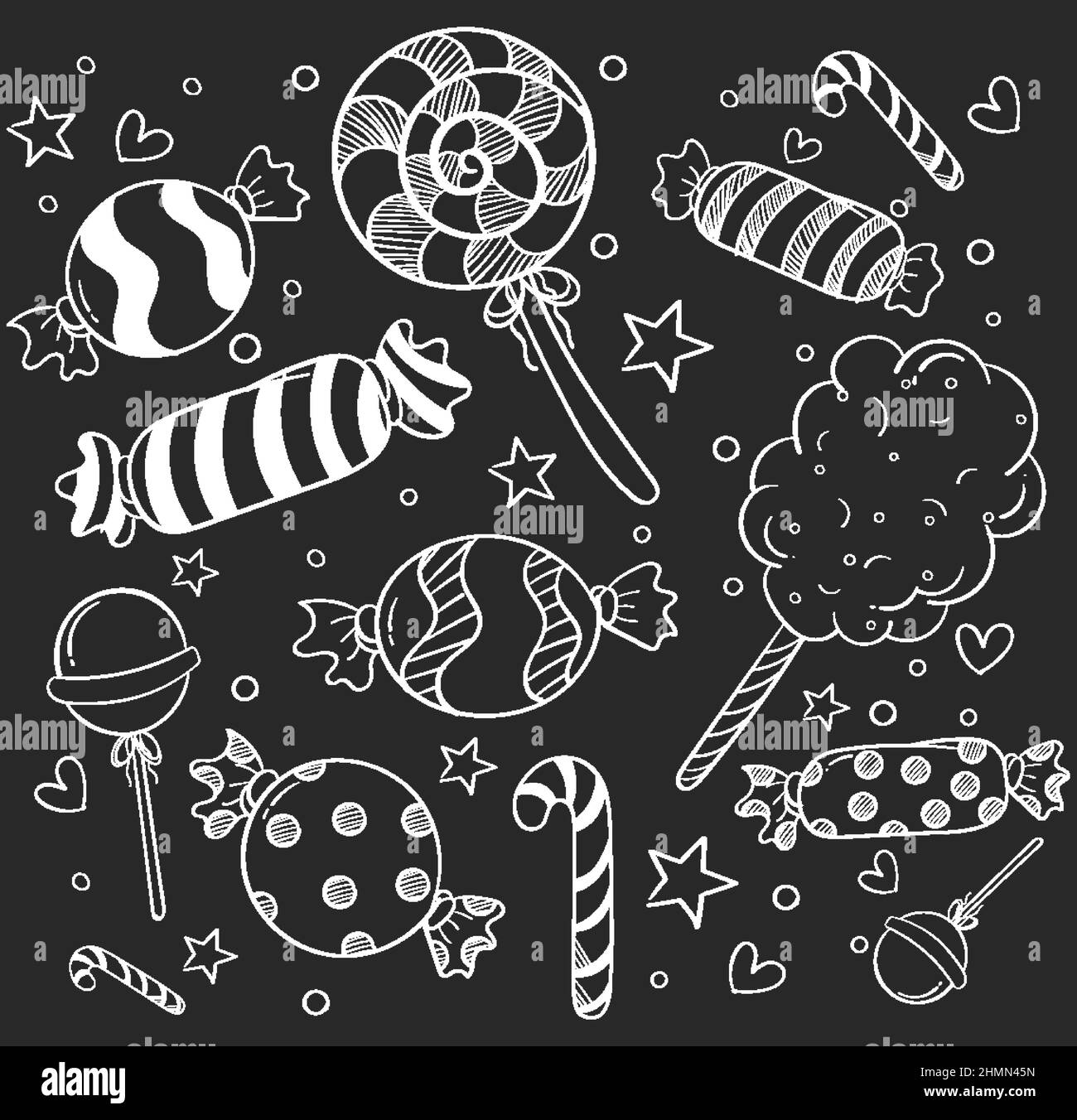 Hand drawn doodle icons set illustration Stock Vector Image & Art - Alamy