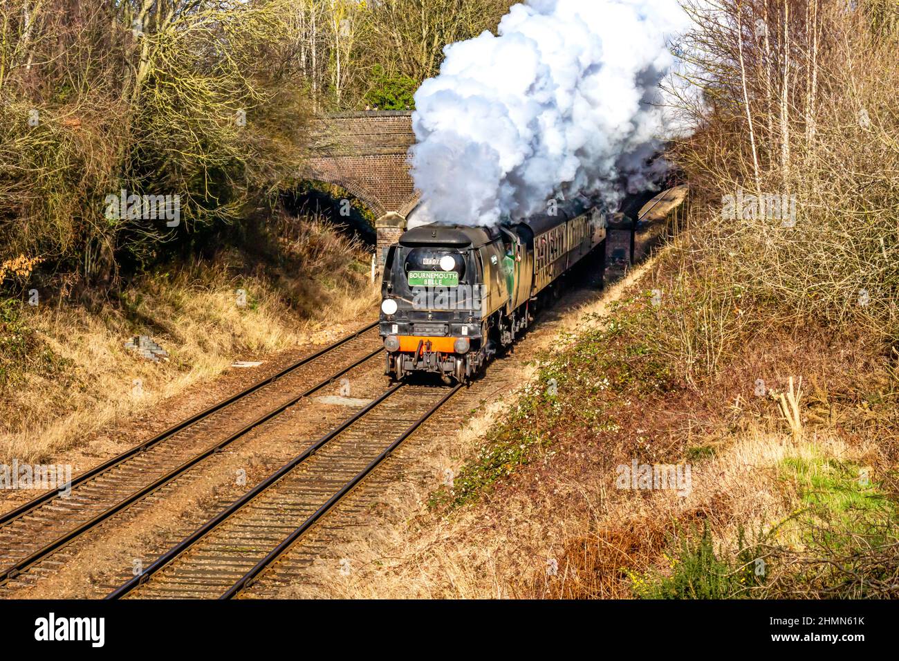 BR Battle of Britain class 34072 “257 Squadron” Regulator wide open on ...