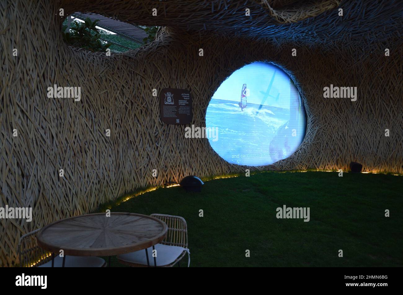 The ICD (The Investment Corporation of Dubai) Pavilion created from