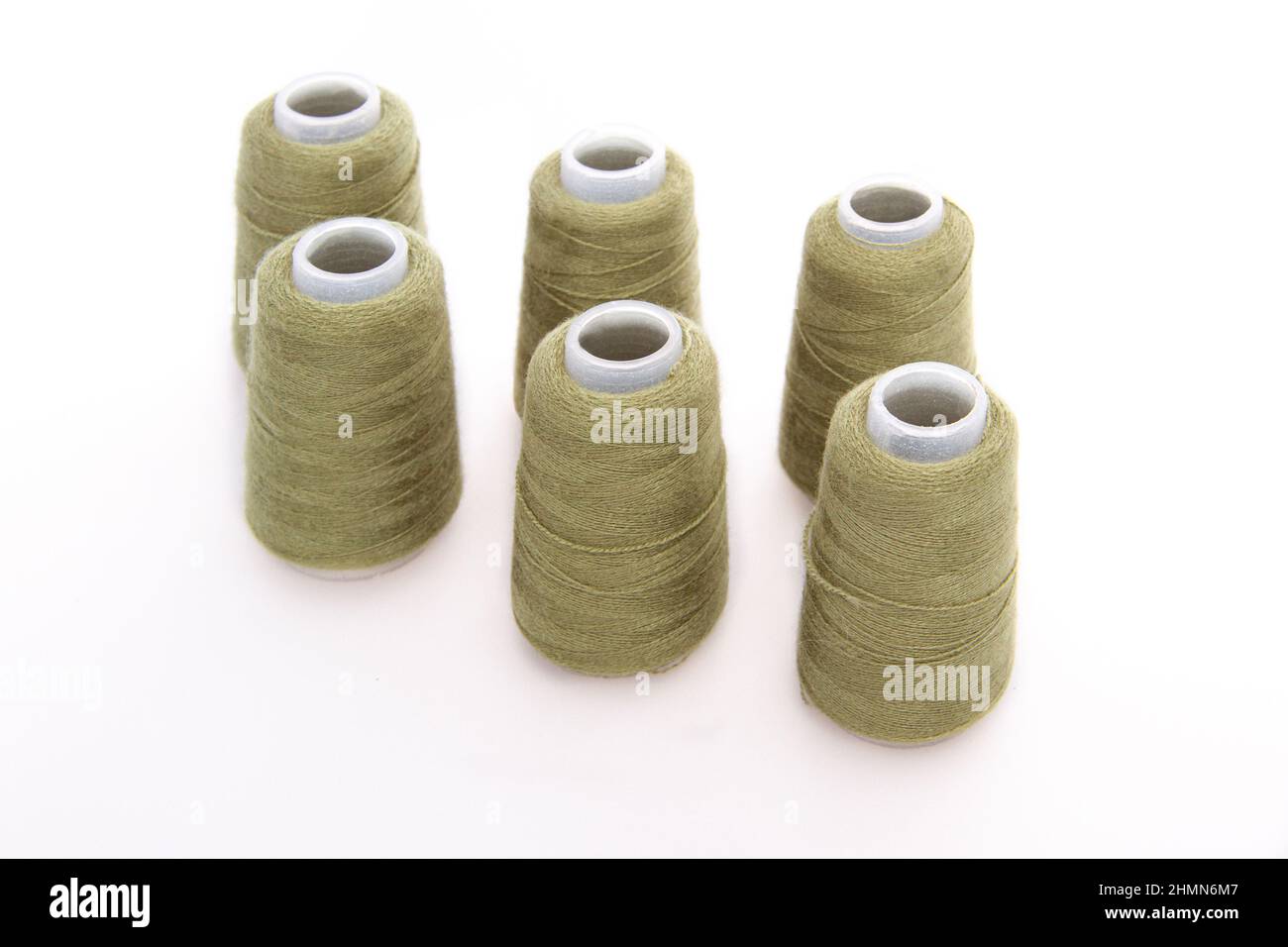 Green woolen threads hi-res stock photography and images - Alamy