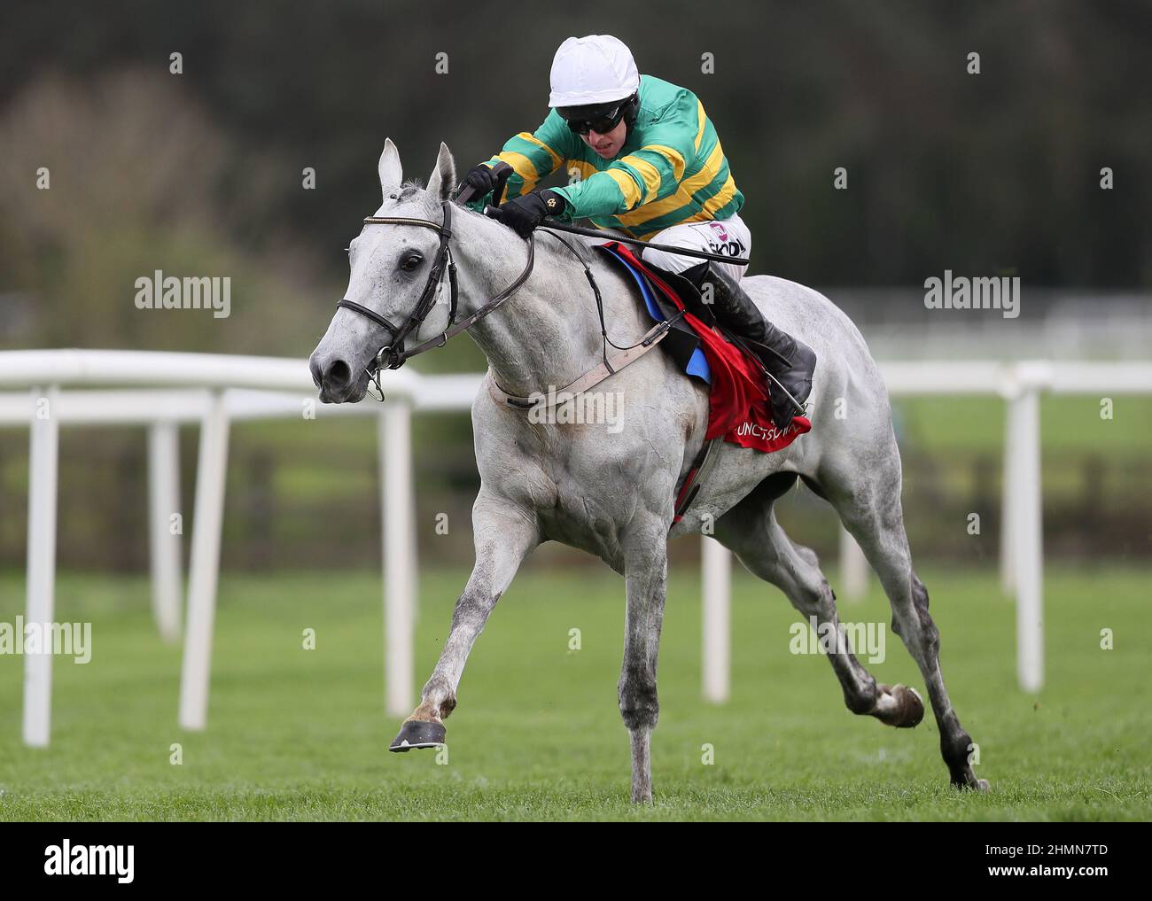 File photo dated 01-05-2019 of Elimay ridden by Mark Walsh. Elimay bids to open her account for the campaign and book her return ticket to the Cheltenham Festival by successfully defending her crown in the BBA Ireland Limited Opera Hat Mares Chase at Naas. Issue date: Friday February 11, 2022. Stock Photo