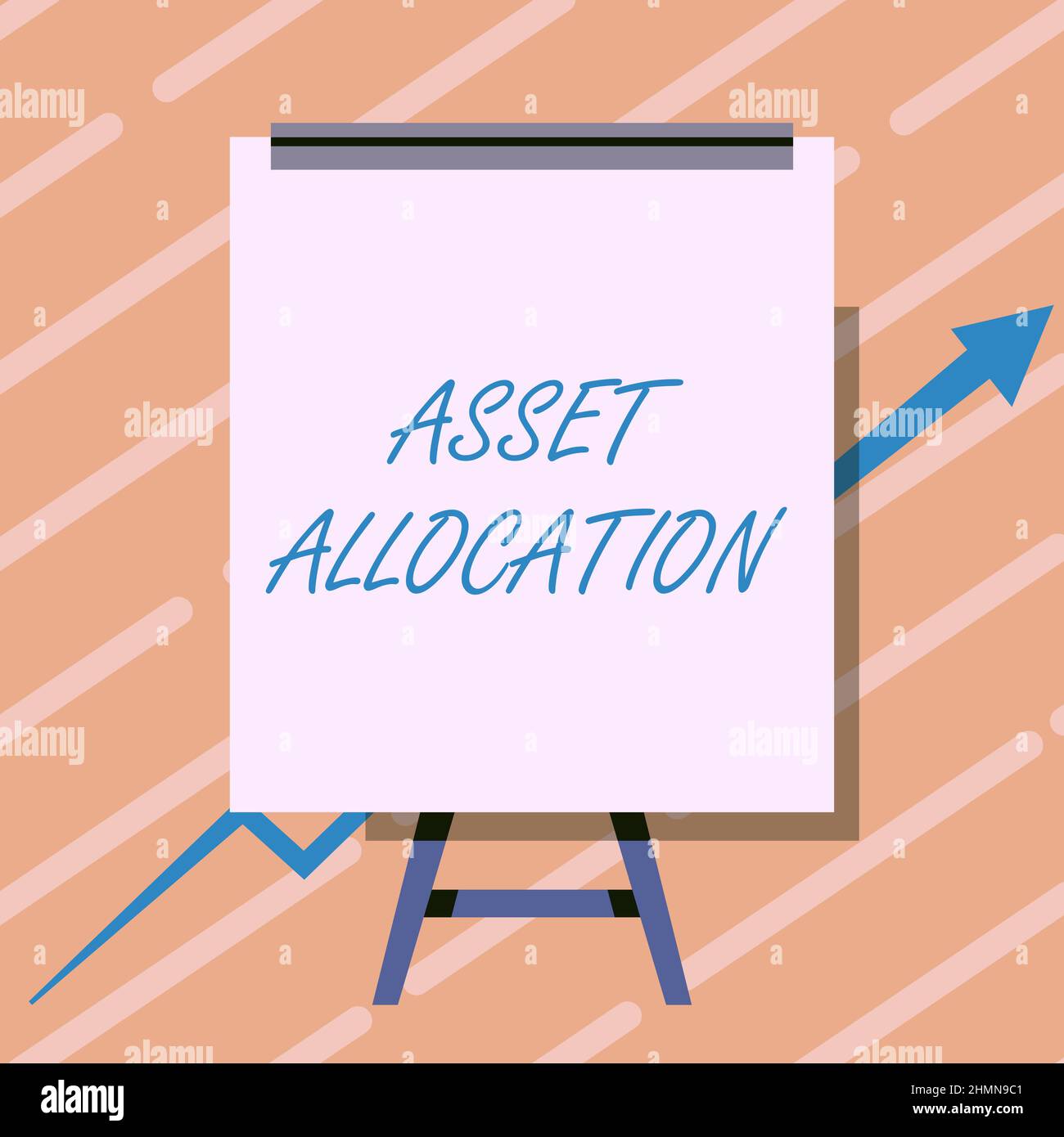 Handwriting text Asset Allocation. Conceptual photo proportion and ...