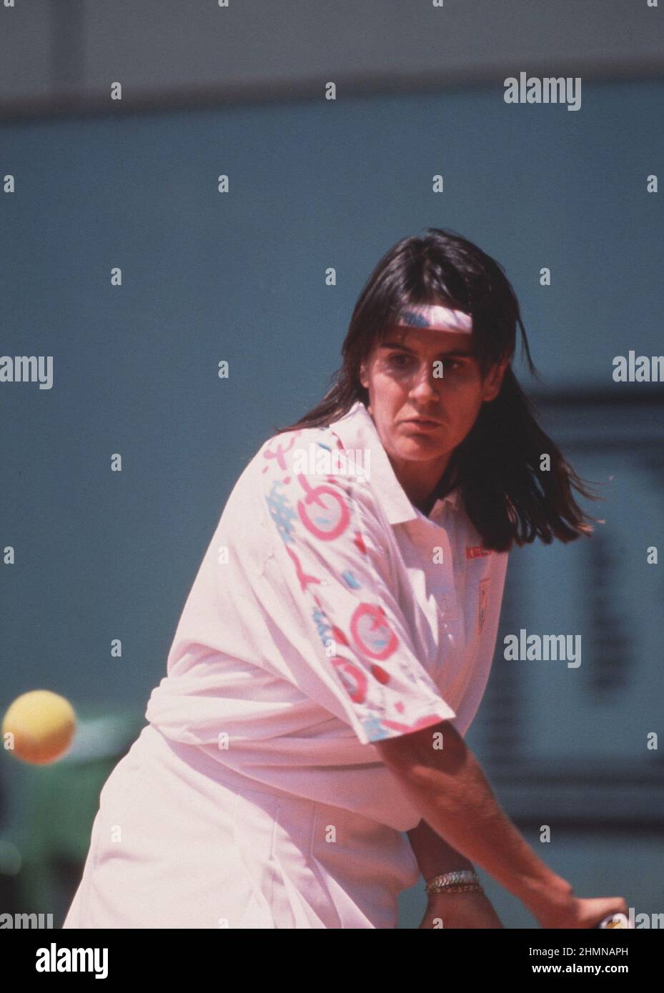 CONCHITA MARTINEZ. TENISTA ESPAÑOLA . MONZON 1972 - . FOTO AÑO 1992. Stock Photo