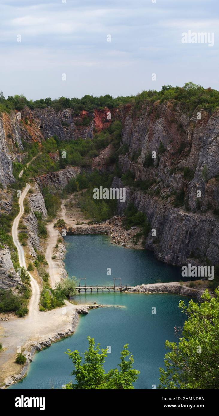 big abandoned canyon on a summer day 3 Stock Photo
