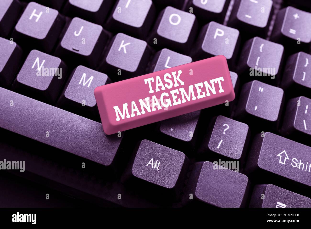 Task Management Text Writing displaying text Task Management. Word Written on the process of ...
