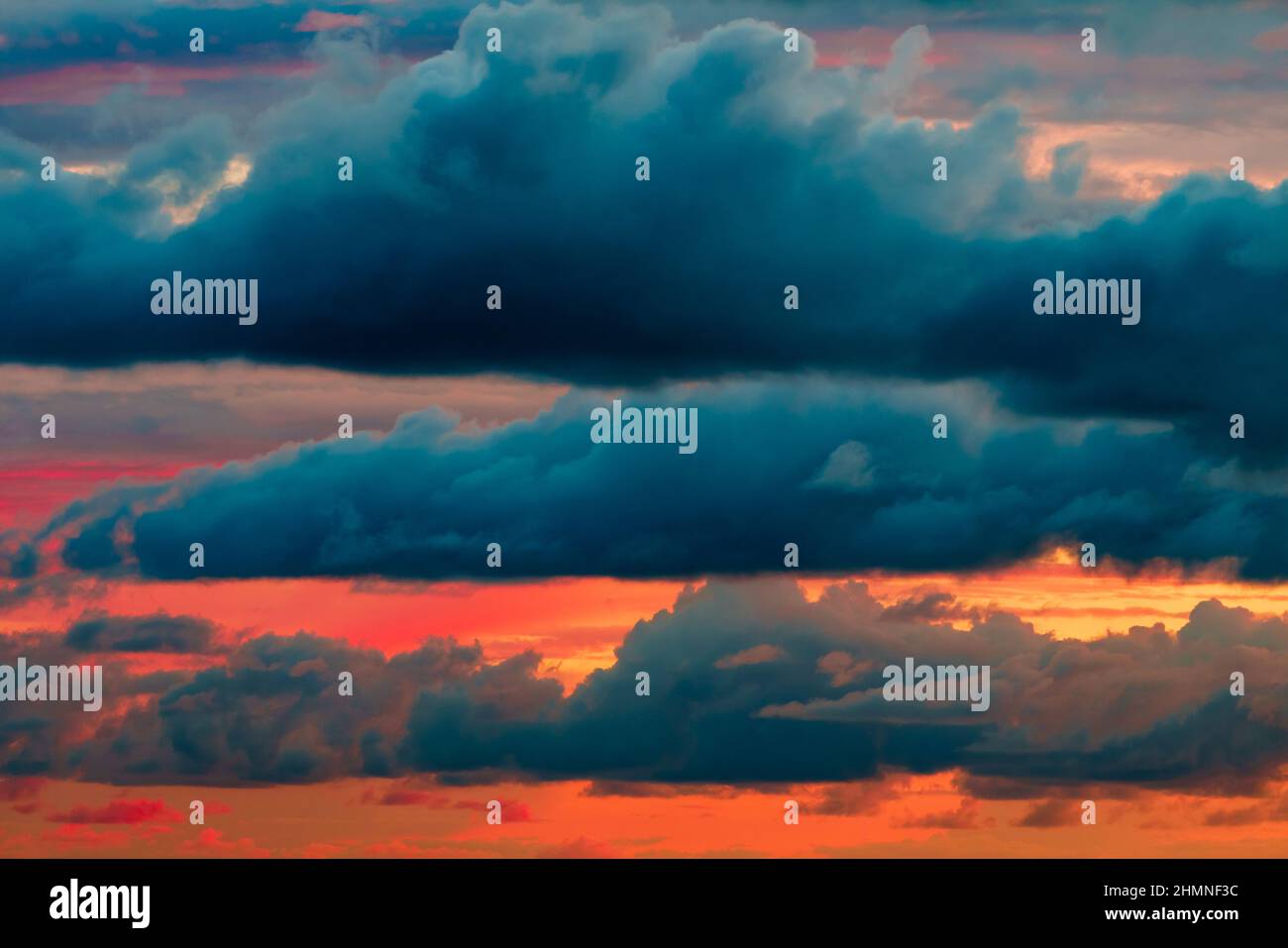 Dramatic sunset sky landscape background Stock Photo - Alamy