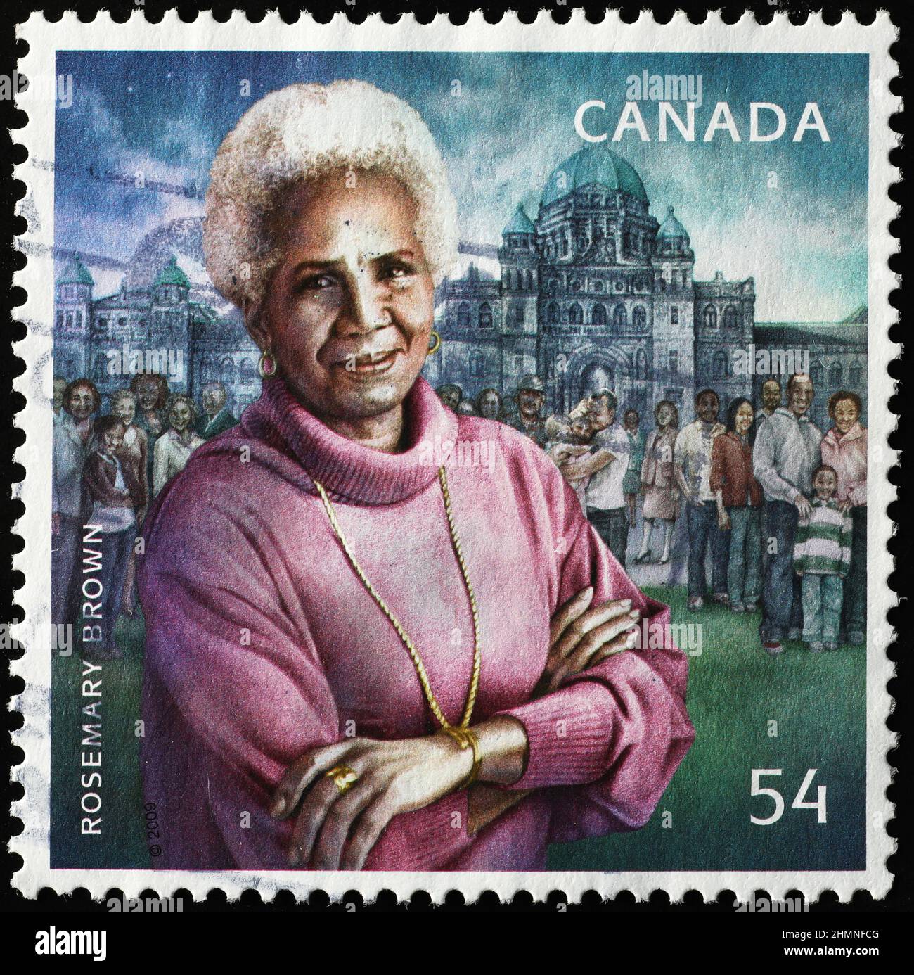 Rosemary Brown portrait on canadian postage stamp Stock Photo Alamy