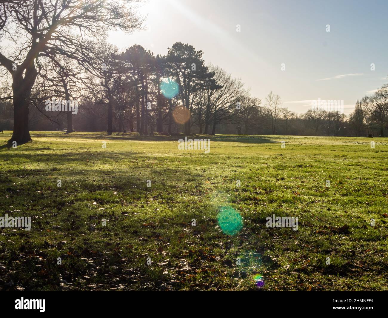 January 2022 Wythenshawe Park Manchester On sunny winter  morning Stock Photo