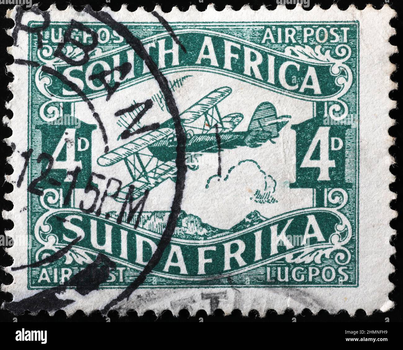 South african air mail vintage postage stamp Stock Photo Alamy