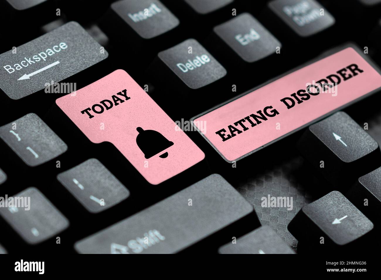 Disordered Word Sign displaying Eating Disorder. Word Written on illnesses or severe ...