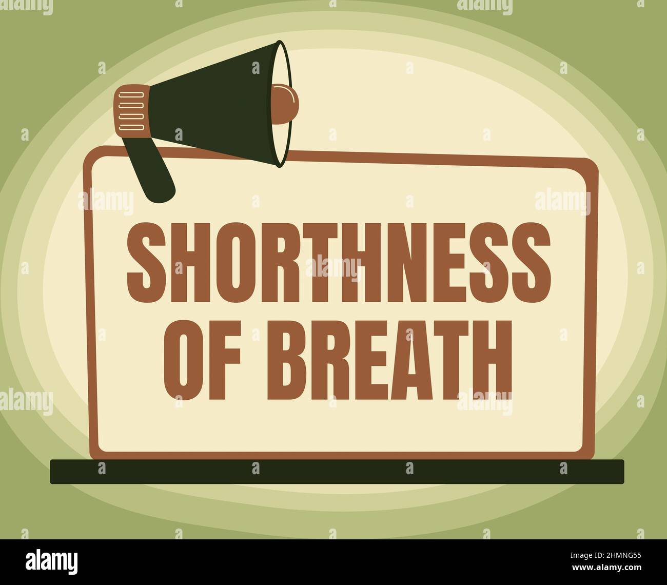 Text showing inspiration Shorthness Of Breath. Word for intense