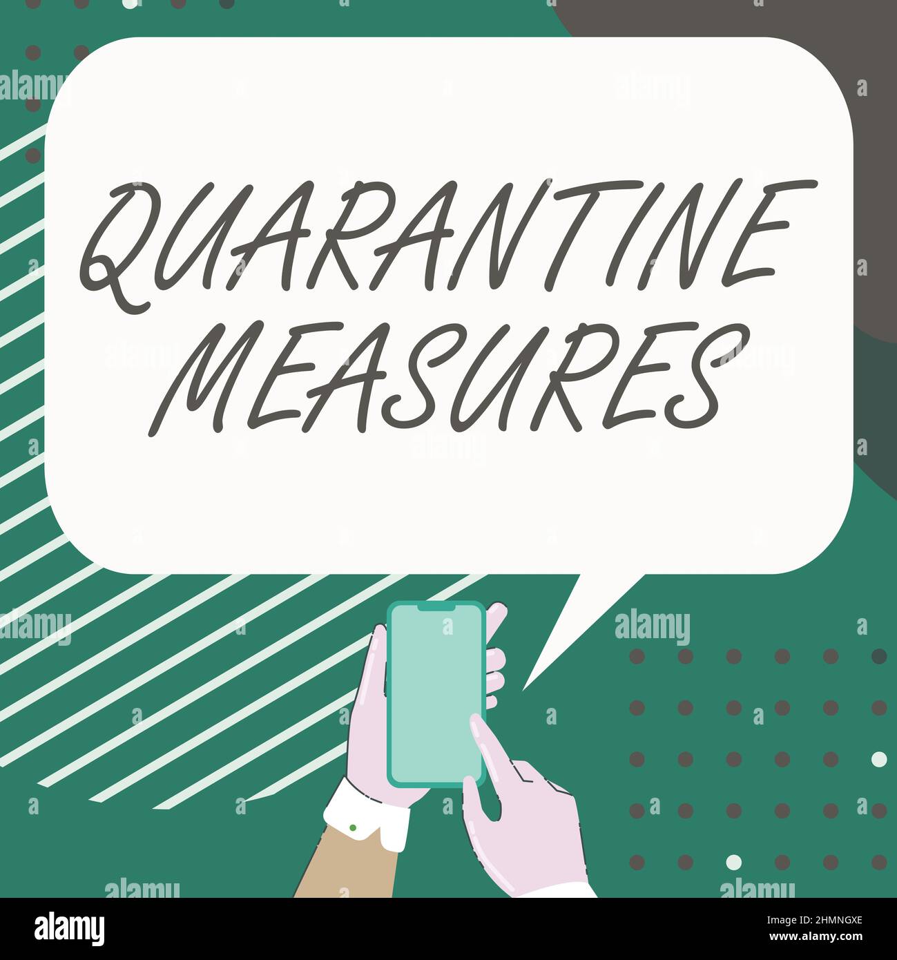 Inspiration showing sign Quarantine Measures. Business overview safety ...