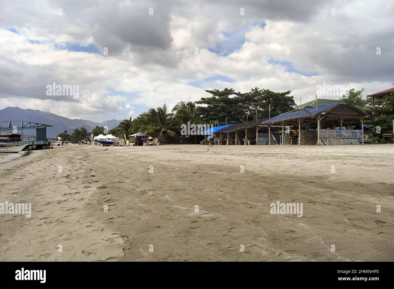 Subic beach at the coast in Olongaipo on the Philippines December 6, 2011 Stock Photo