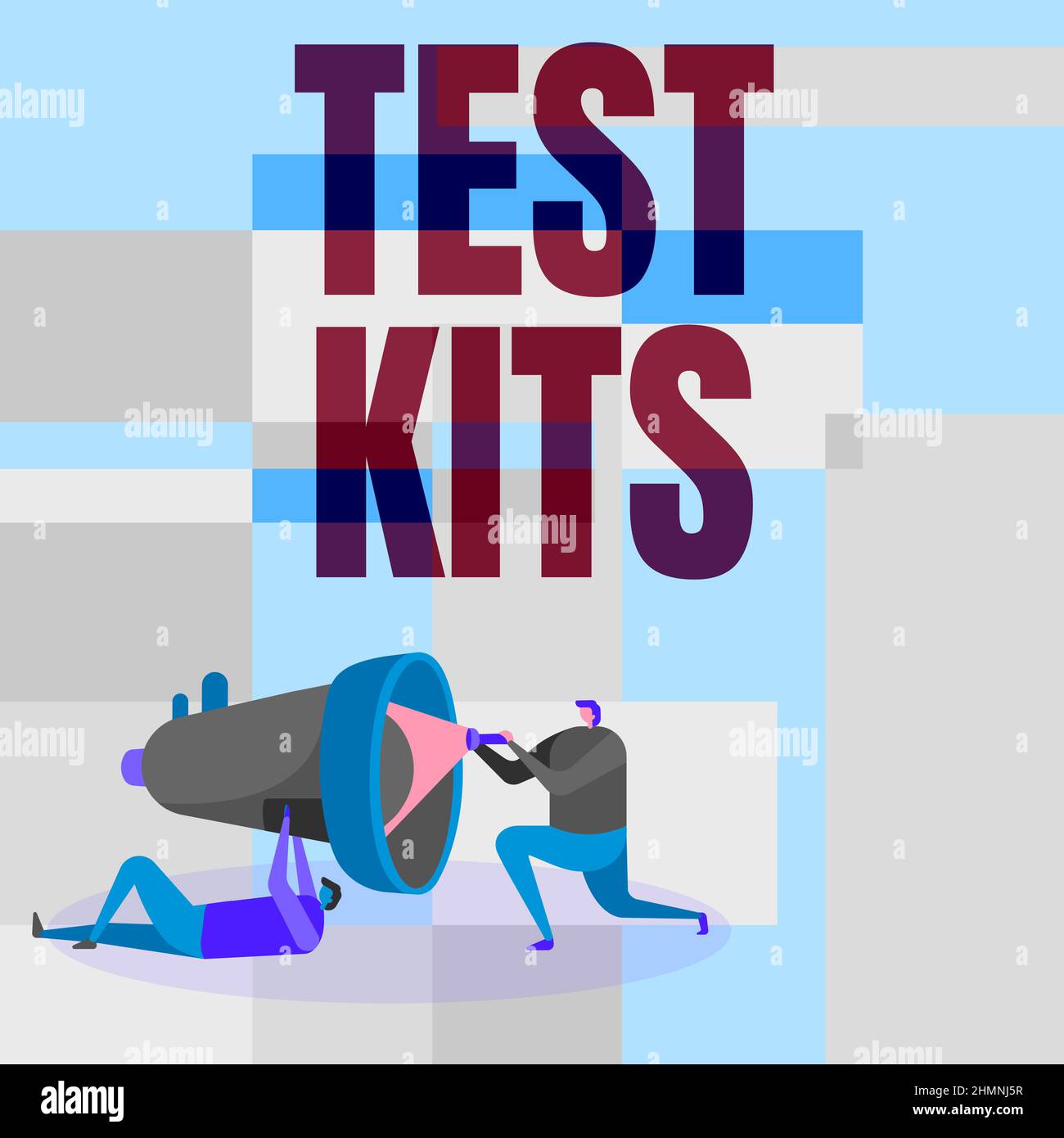 Conceptual caption Test Kits. Business approach tools used to detect ...