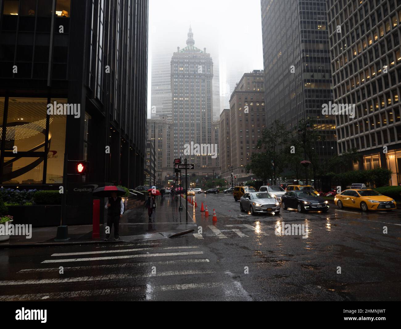 Rainy day in New York City editorial stock image. Image of avenue -  231946664