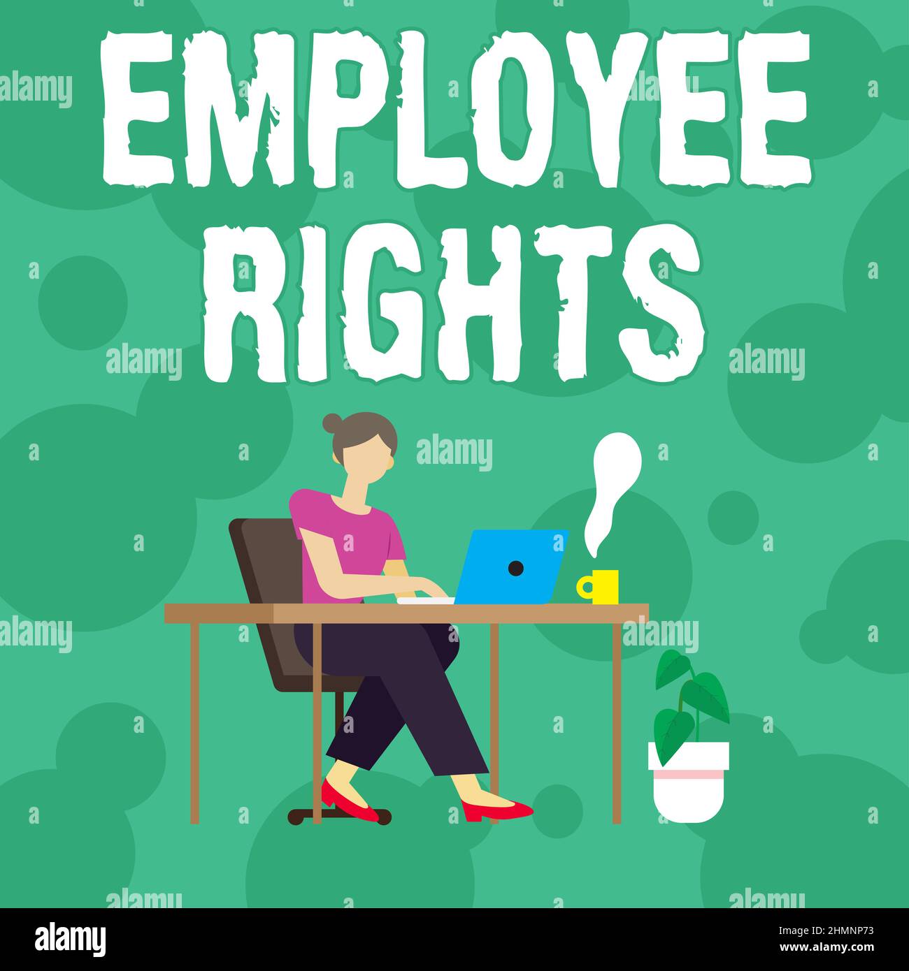 Text caption presenting Employee Rights. Business showcase All ...