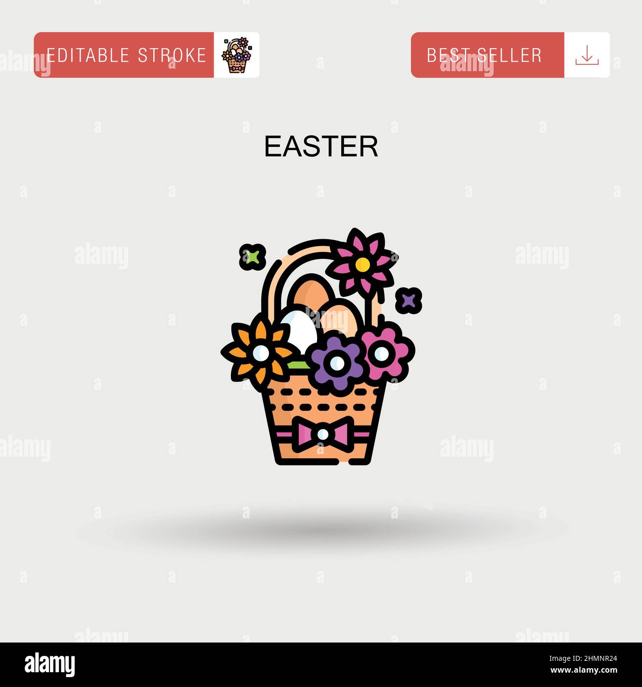Easter Simple vector icon Stock Vector Image & Art - Alamy