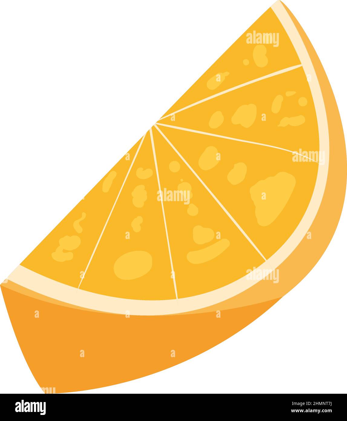 tangerine slice illustration over white Stock Vector Image & Art Alamy