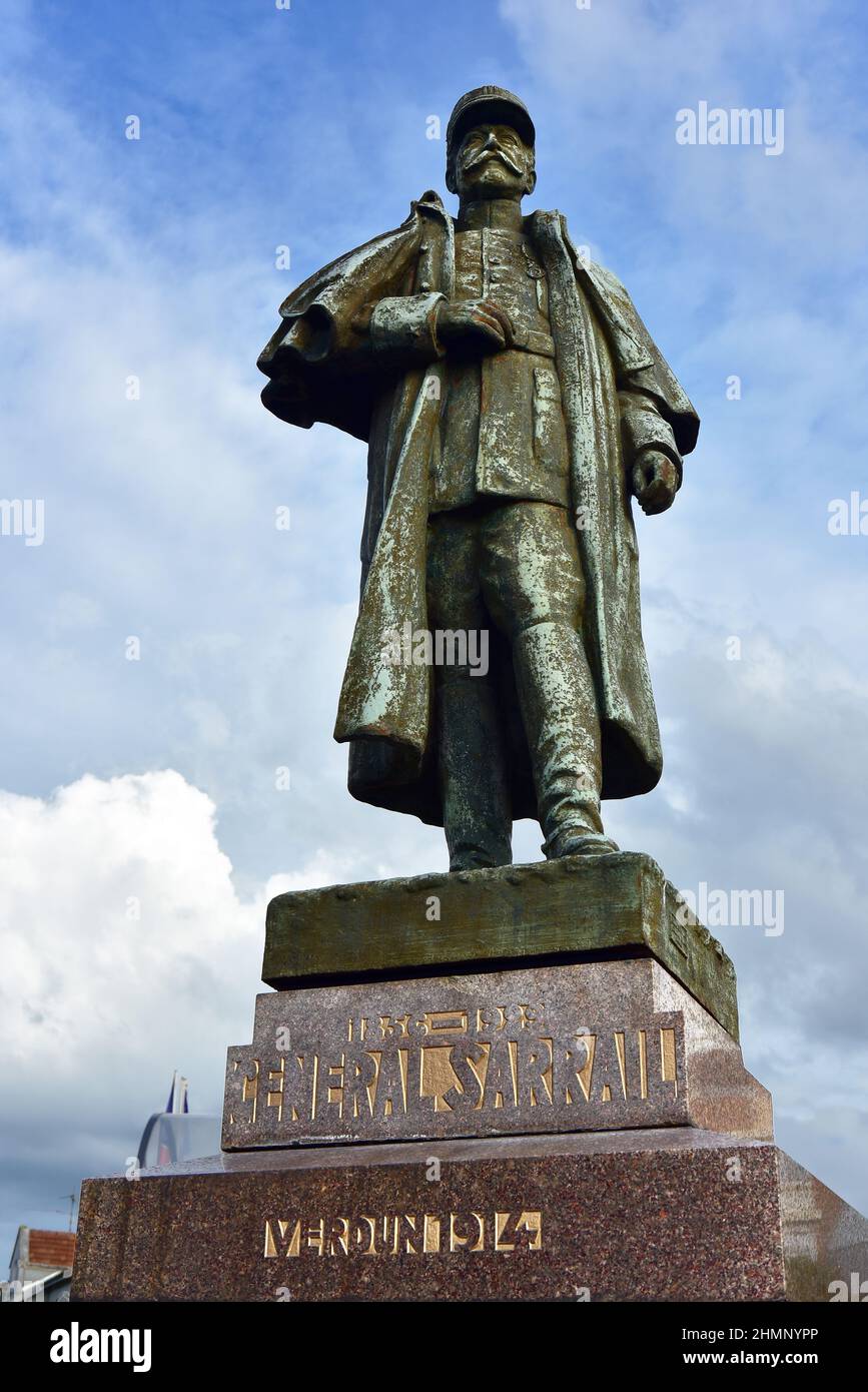 Statue of General Sarrail Stock Photo