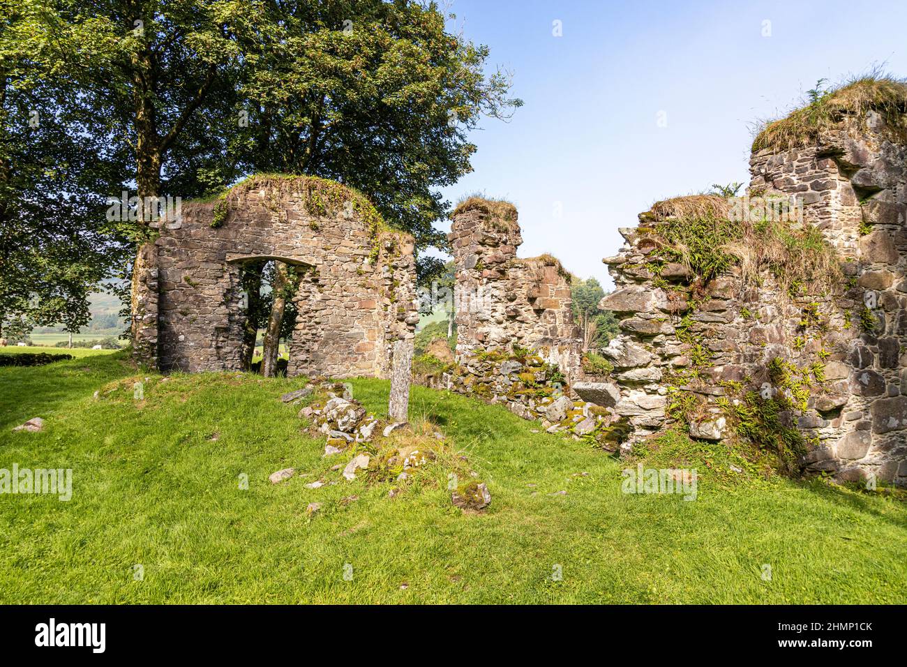 The ruins of the Cistercian Saddell Abbey on the Kintyre peninsula, Argyll & Bute, Scotland UK Stock Photo