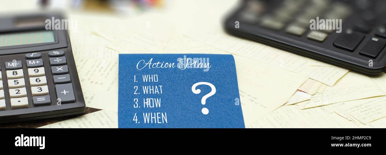 Action plan sticker hi-res stock photography and images - Alamy