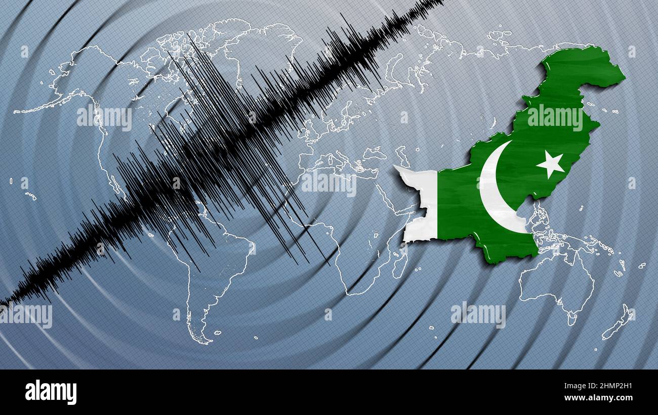Seismic activity earthquake Pakistan map Richter scale Stock Photo Alamy