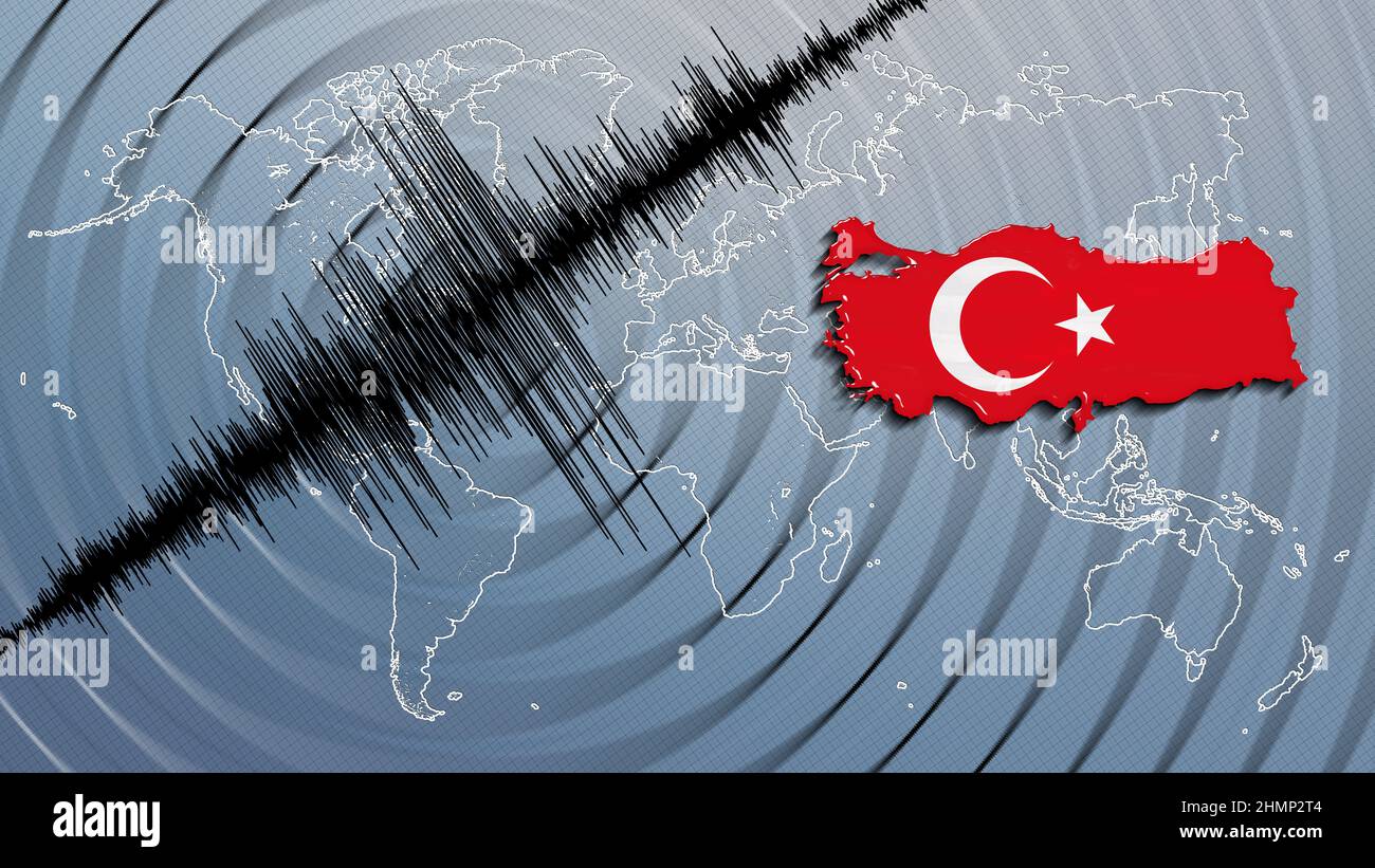 Seismic activity earthquake Turkey map Richter scale Stock Photo Alamy