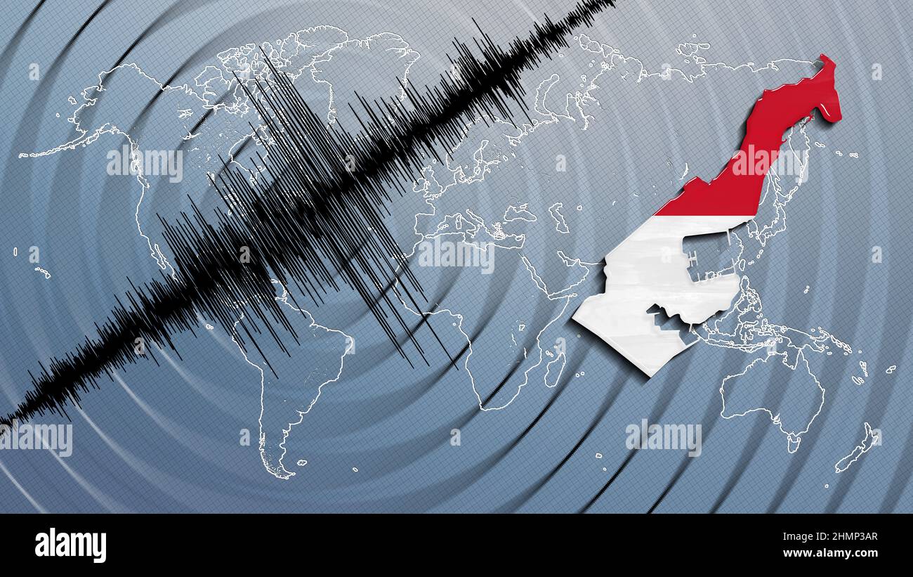 Seismic activity earthquake Monaco map Richter scale Stock Photo Alamy