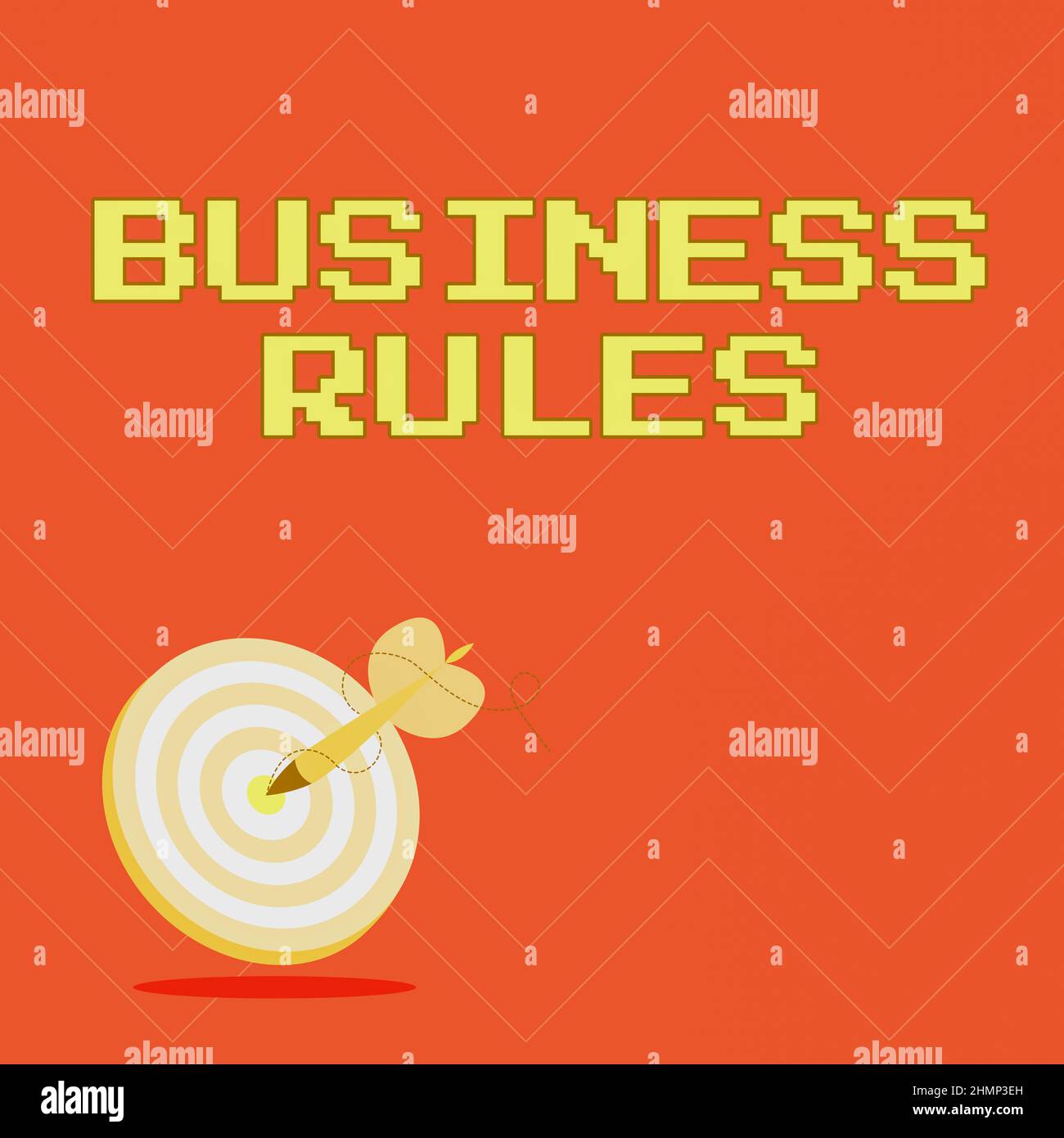 Sign displaying Business Rules. Business showcase a specific directive that constrains or