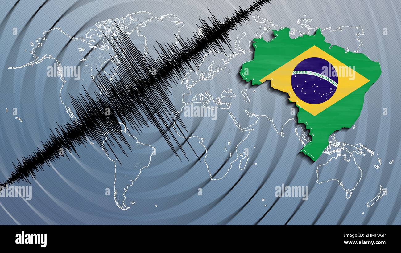 Seismic activity earthquake Brazil map Richter scale Stock Photo Alamy