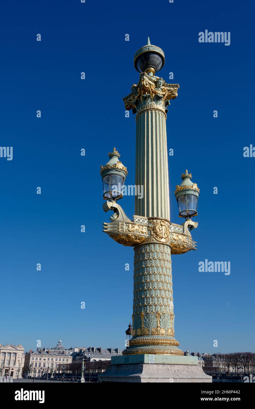Rostral column on Place de la Concorde, Paris, France. These columns ...