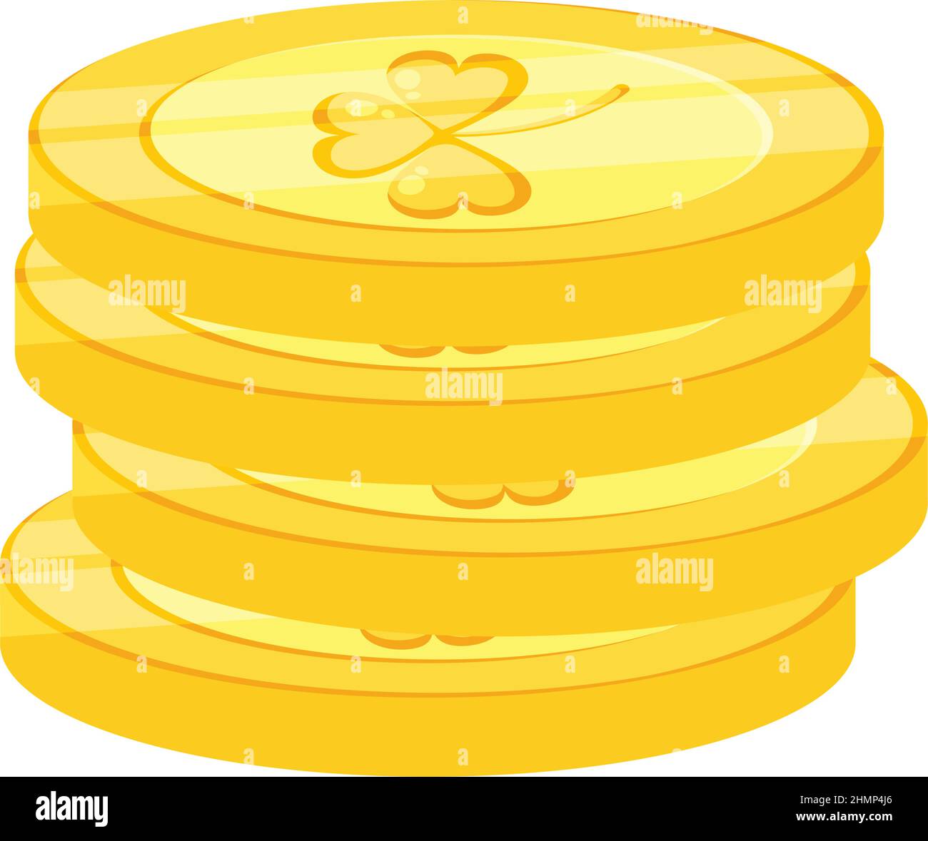 golden coins icon on white background Stock Vector Image & Art - Alamy