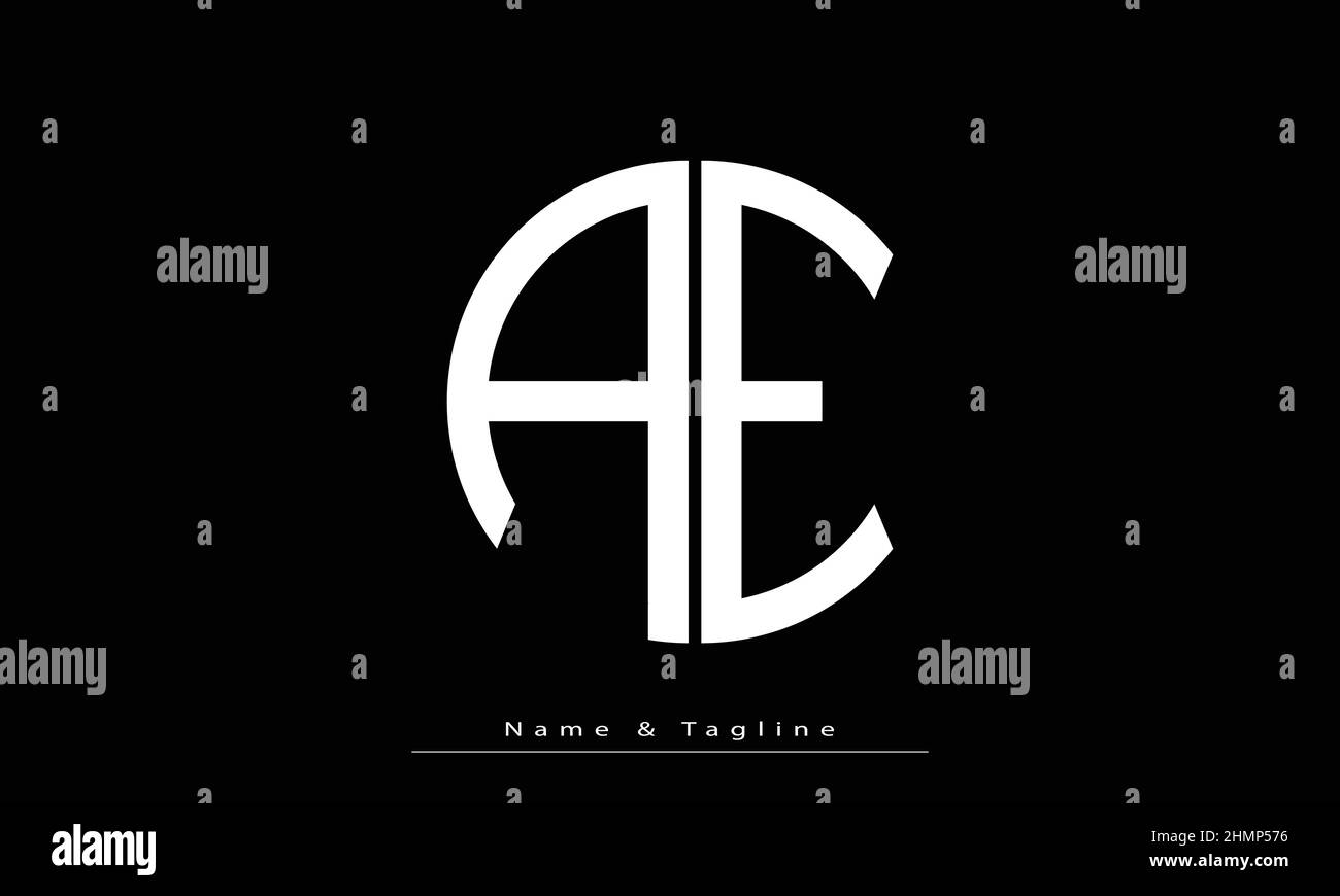 Alphabet letters Initials Monogram logo AE, EA Stock Vector Image & Art ...