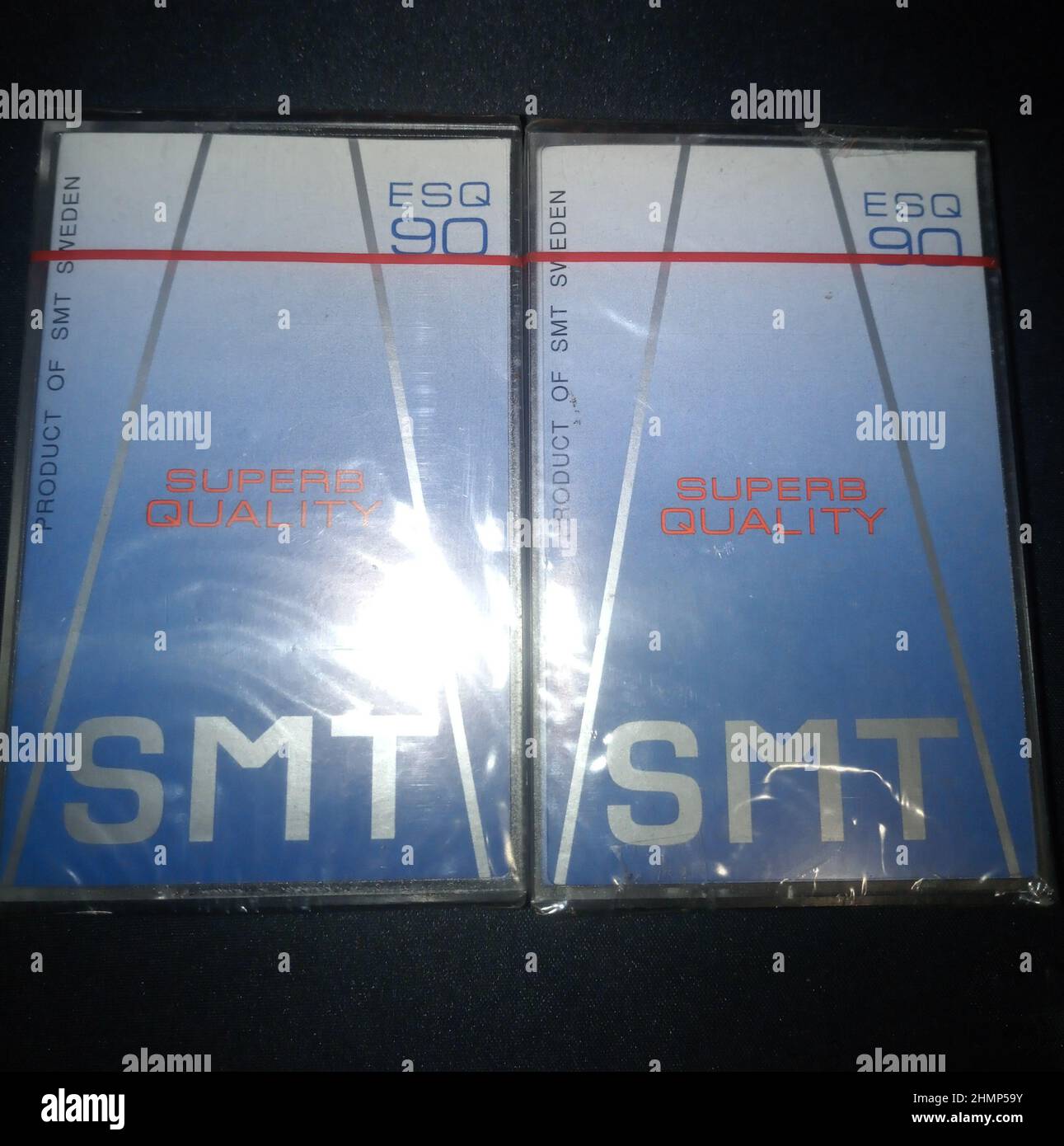 Sealed audio cassettes. New cassettes in the package Stock Photo Alamy