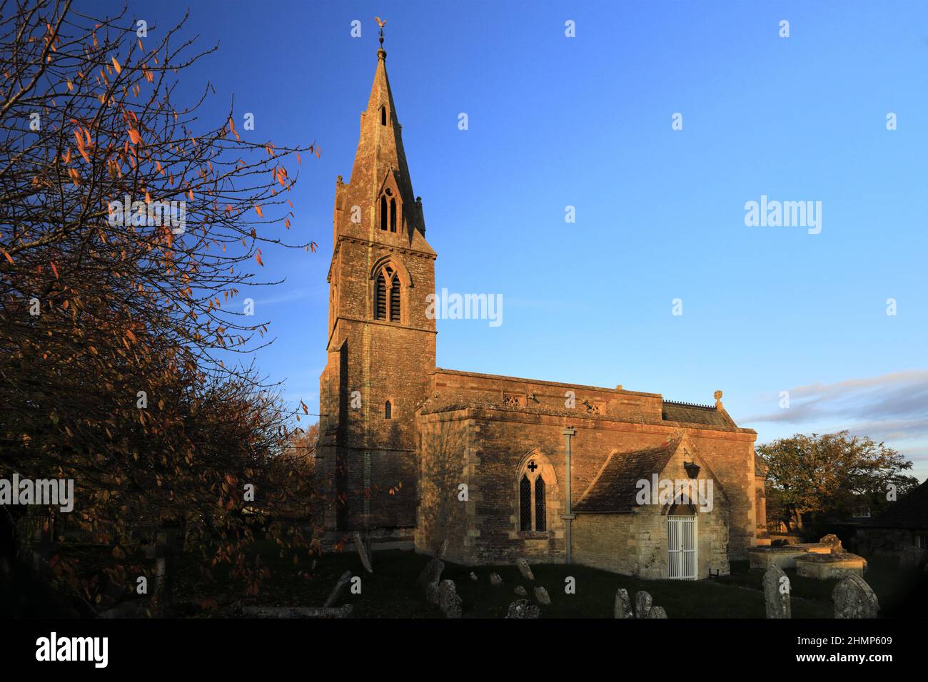 All Saints Church, Pilton village, Northamptonshire, England, UK Stock Photo