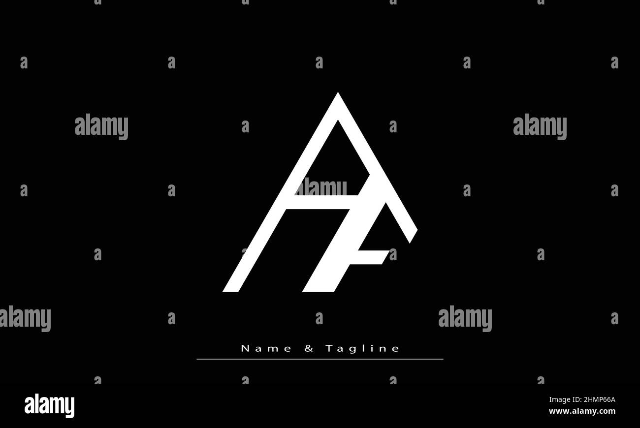 Alphabet letters Initials Monogram logo  AF, FA Stock Vector