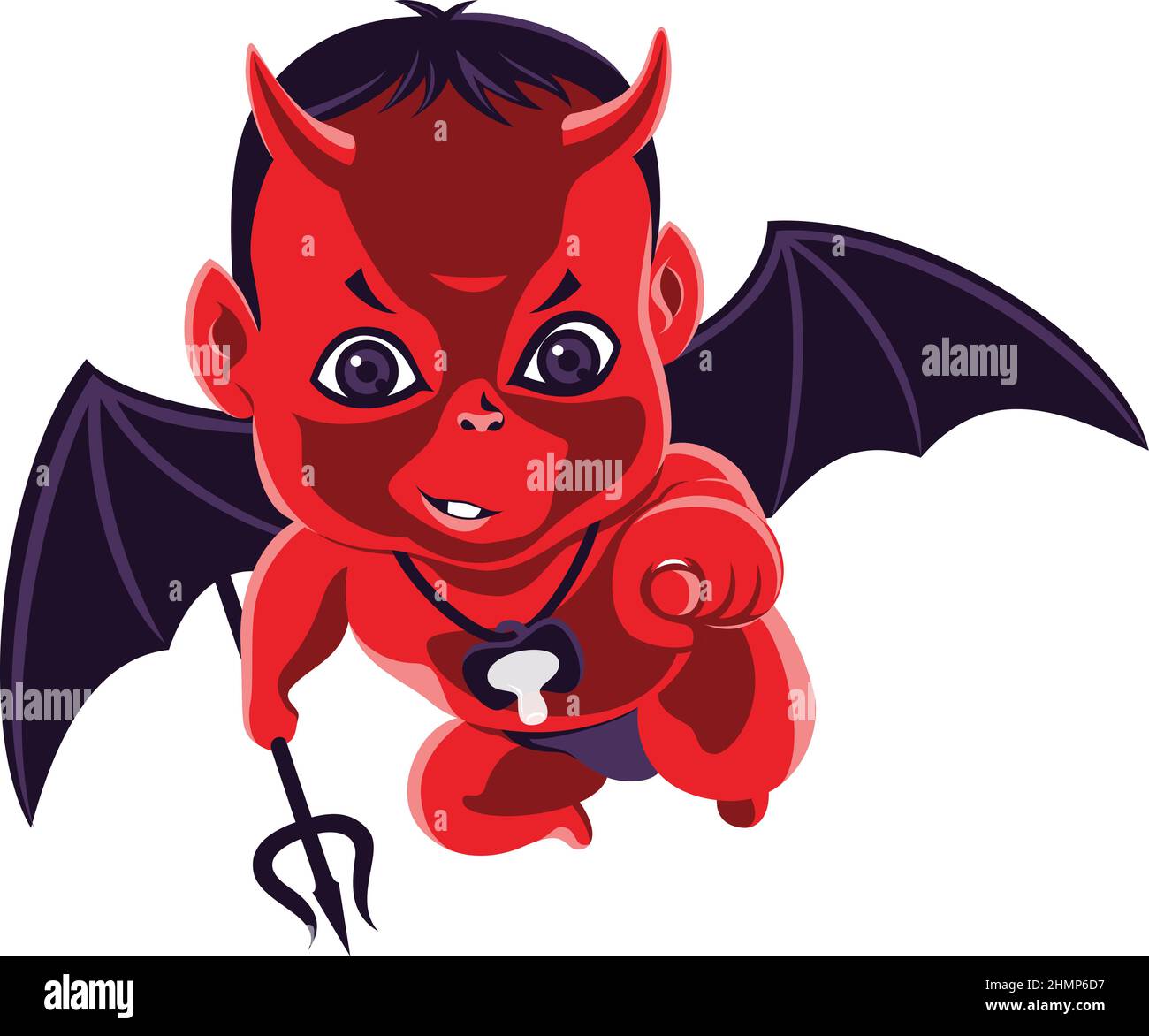 Little red devil Stock Vector Images - Alamy