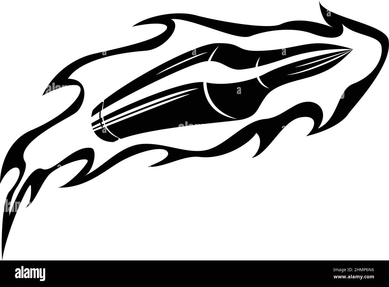 flying bullet vector