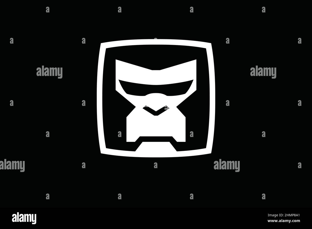 Simple Monkey (Chimpanzee) Icon Design Stock Vector