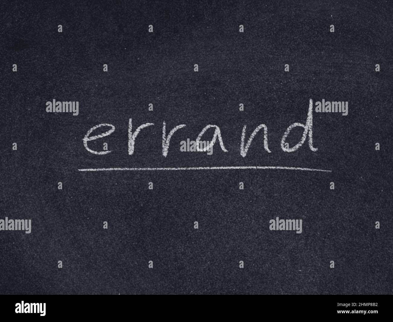 errand concept word on blackboard background Stock Photo Alamy