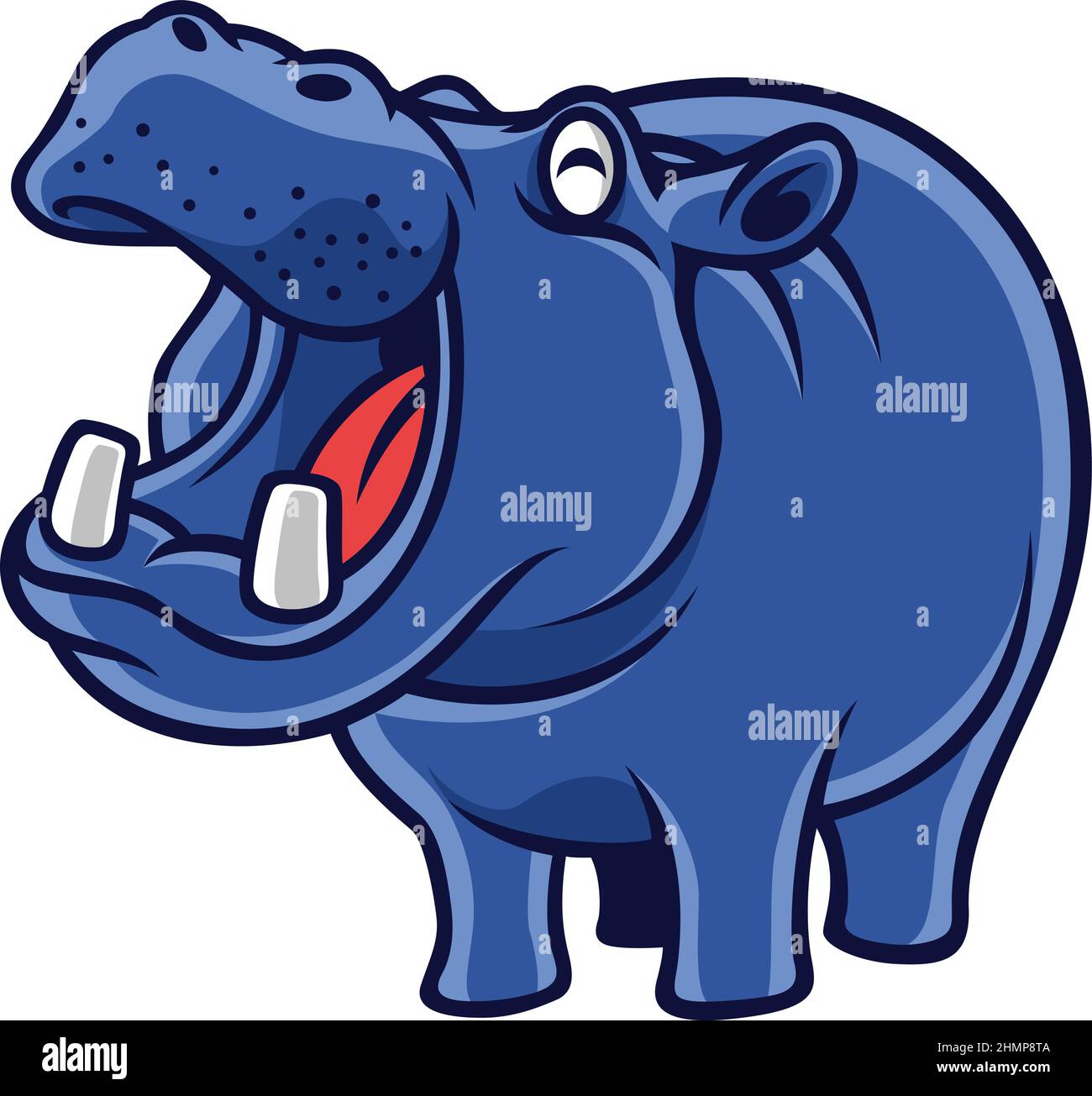 Funny Friendly Hippo Smiles with the mouth opening wide vector Stock Vector Image & Art - Alamy Funny Friendly Hippo Smiles with the mouth opening wide vector Stock Vector Image & Art - Alamy