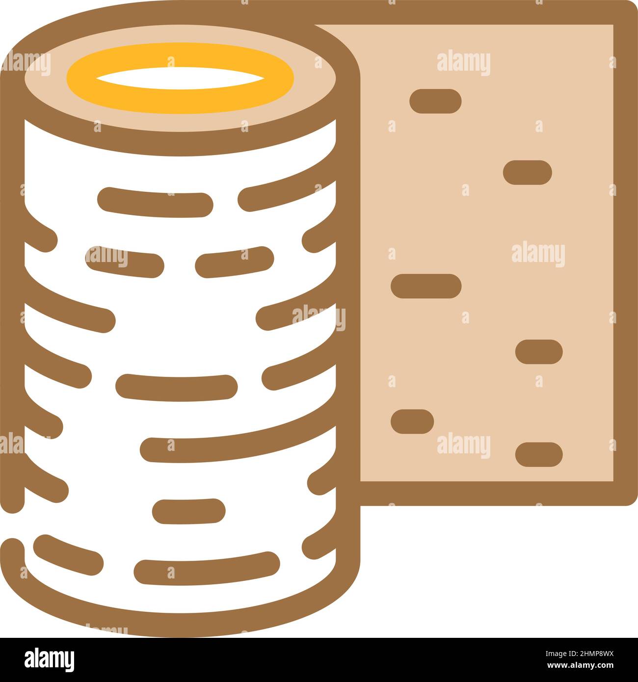rubber roll color icon vector illustration Stock Vector Image & Art - Alamy