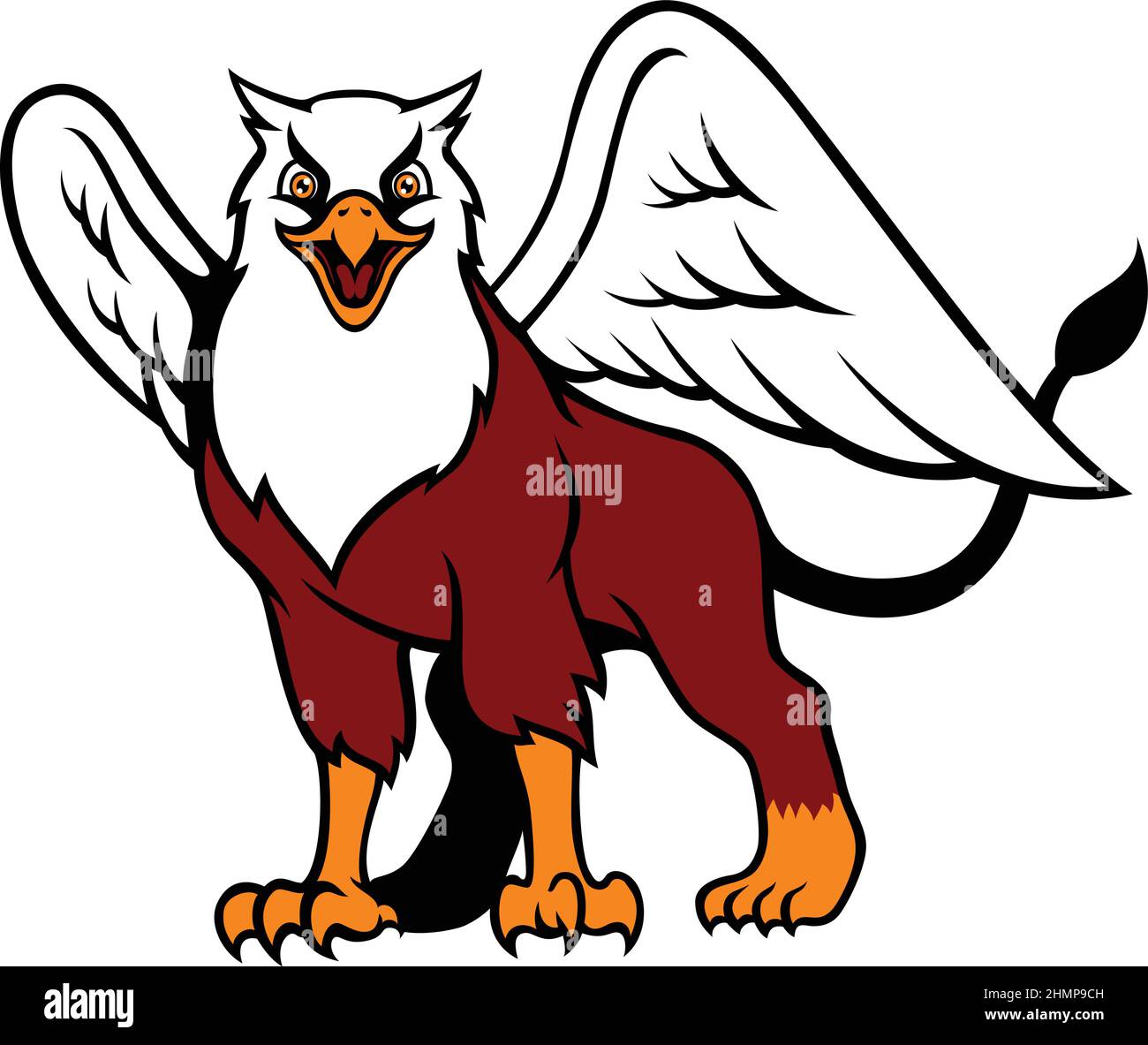 Griffin Sport Team Mascot Logo Design Stock Vector Image & Art Alamy