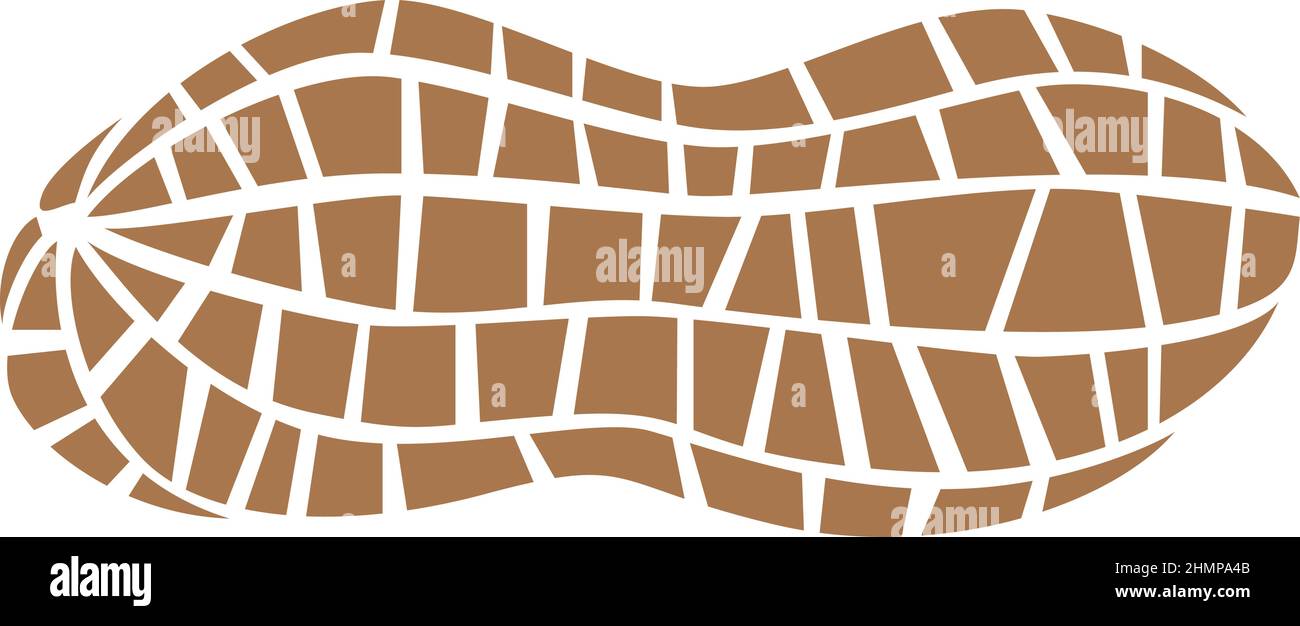 Simple vector of peanut Stock Vector