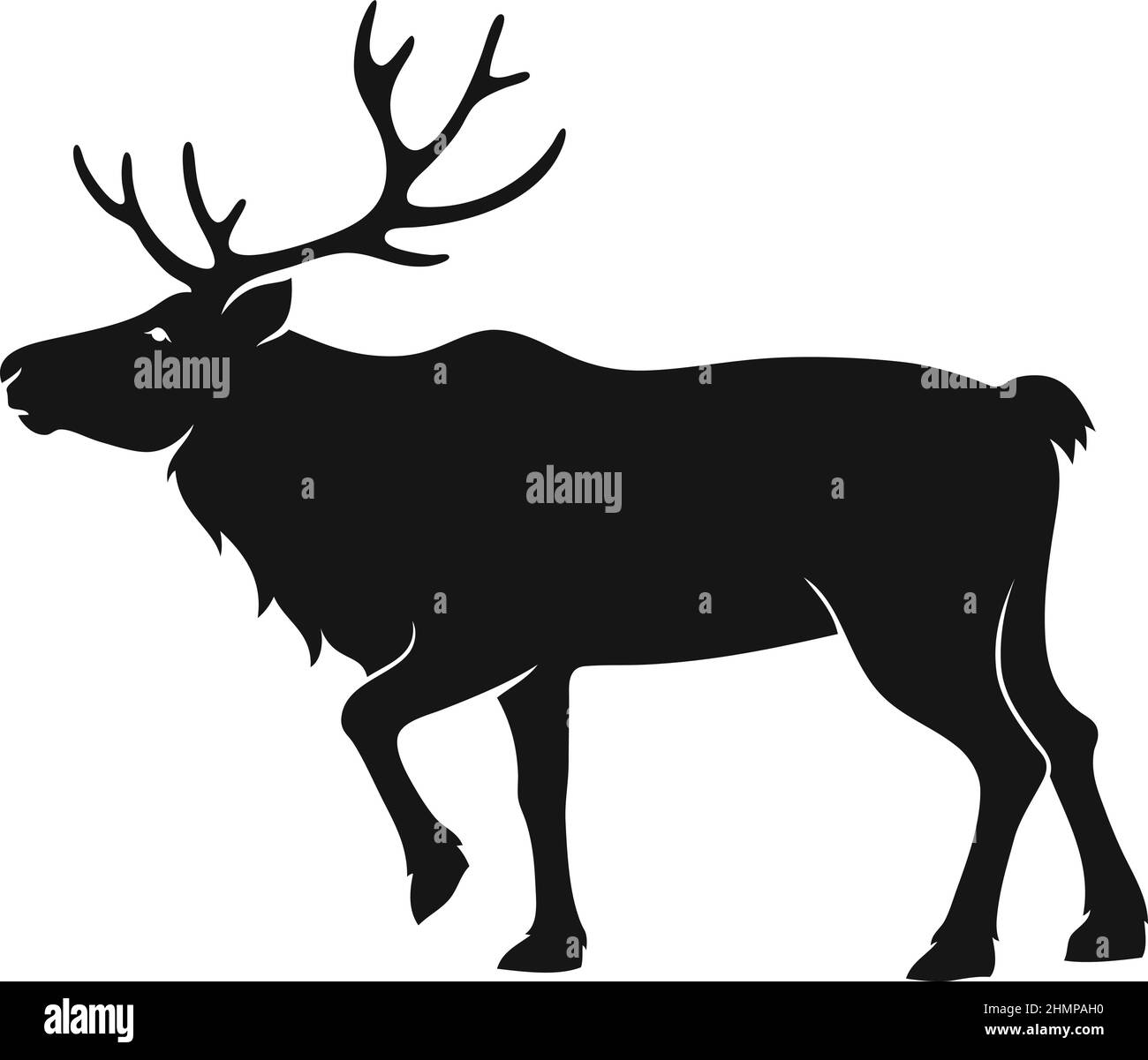 Simple Vector of Reindeer Stock Vector