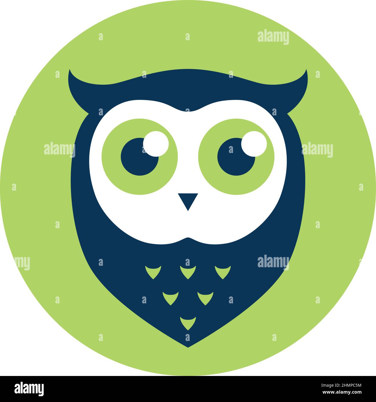 Simple Design of Cute Owl Stock Vector Image & Art - Alamy