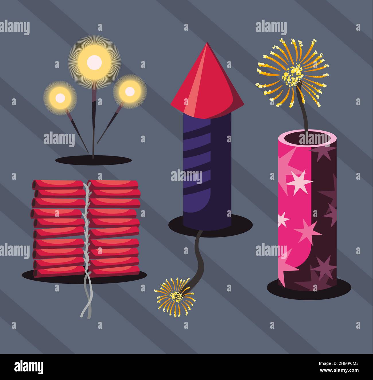 set of four firecrackers icons Stock Vector Image & Art - Alamy